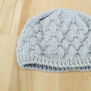 Newborn baby hat/ 100% alpaca French wool/ Hand knitted