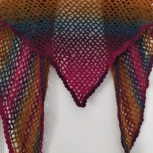 Handmade wool scarf shawl