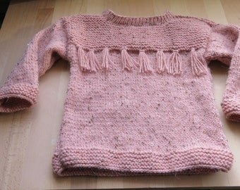 Heather wool sweater for children