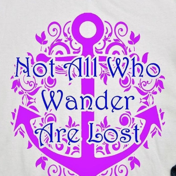 Not All Who Wander are Lost SVG, Wanderlust PNG, Compass svg, Nautical Cut File, Beach shirt designs, Beach Vacation svg, PNG, Navigation