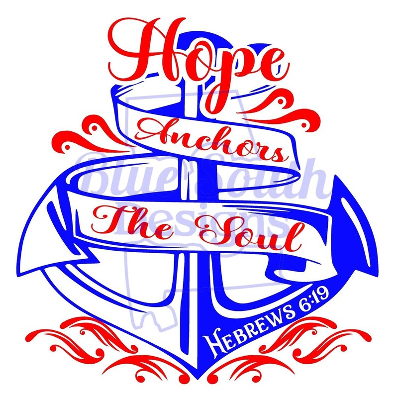 Hope Anchors The Soul svg png pdf jpg Nautical design Etsy