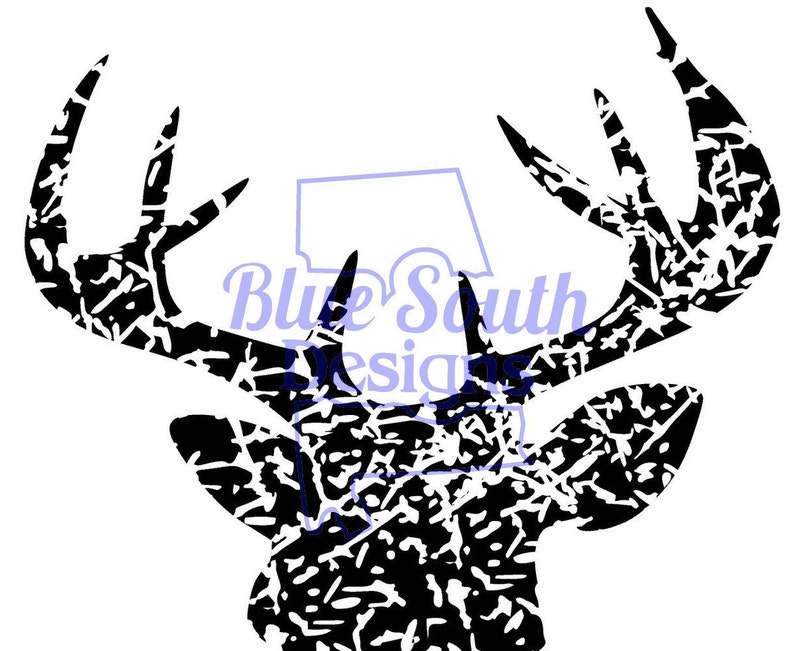 Download Distressed Deer Head SVG Unique deer design Grunge Buck ...