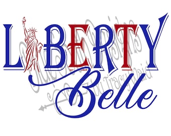Liberty Belle SVG PNG: Patriotic Design (Digital Download)