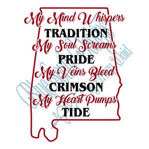 Alabama Tradition SVG, État de l'Alabama, Tradition du Sud, Southern Pride, Southern by the Grace of God, My Home's In Alabama, Sublimation