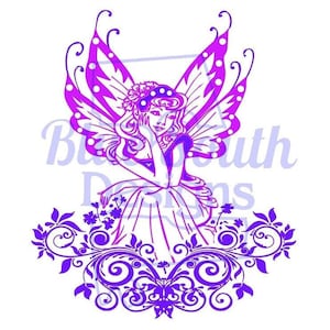 Beautiful Fairy svg, png, pdf, jpg, Pretty girls shirt design, fancy fairy wall decor, Girl&#39;s room decor, Princess fairy magical creatures