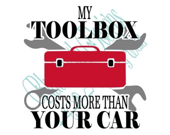 My Toolbox Costs More Than Your Car svg, Mechanics svg, My Toolbox Costs More than Your Car Png Sublimation, Diesel Mechanic, Car Mechanic