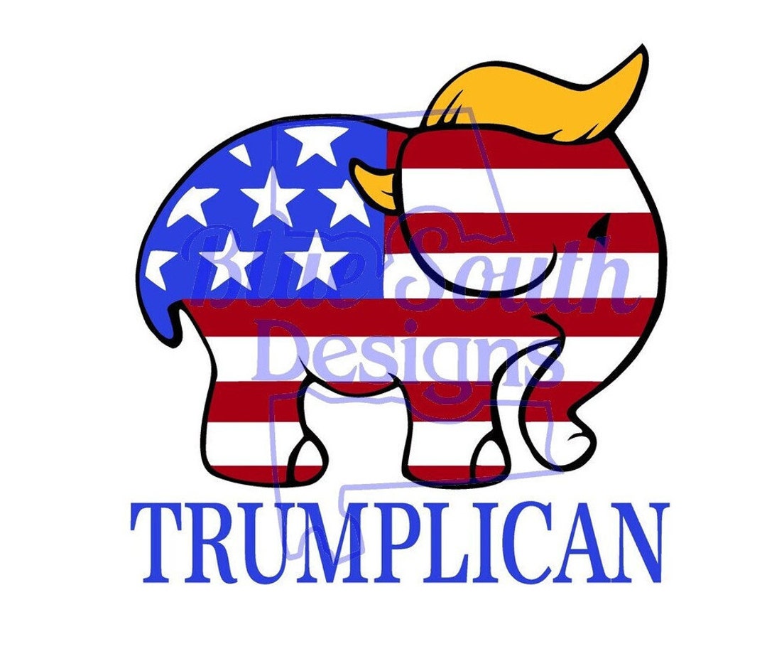 Trumplican Svg, Trump Svg, Trump for President, Trump 2020, Donald