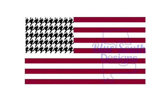 Alabama Crimson Tide Stars and Stripes Nation Flag