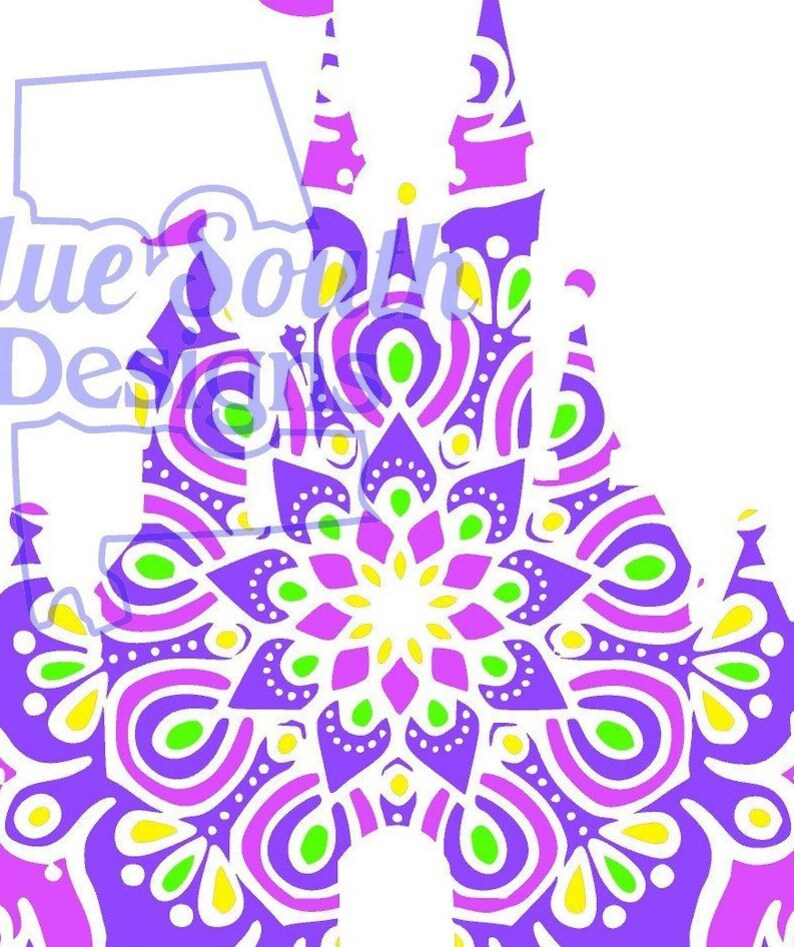 Princess Castle SVG fancy Cinderella castle design girls ...