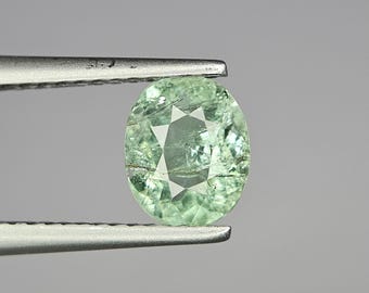 1.06 Ct Natural Green Tourmaline – Cushion Cut Faceted Gemstone