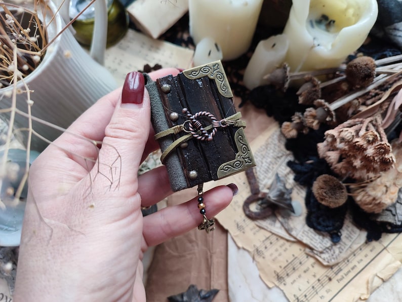 Spell Pocket Pocket Journal Fairy Book Key Fob Charmed Book Travelers Notebook Spell ...