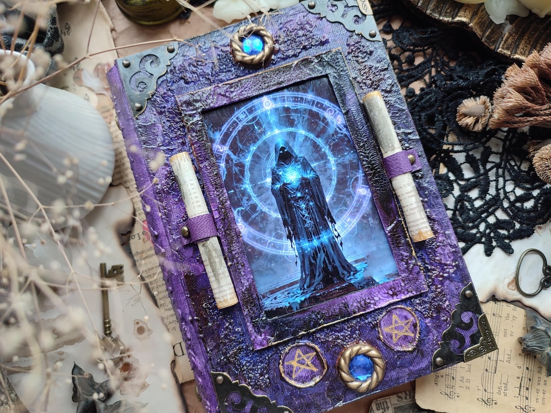 Grimoire Journal Charmed Book of Shadows Wizard Spell Book Recipe Book ...