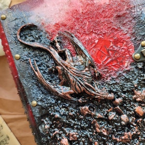 Grimoire journal Gothic diary Custom Book of Shadows Dragon journal Spell book Witchcraft Practical Magic book Fairly book Blank grimoire