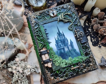 Grimoire Journal Buch der Schatten Zauberbuch Rezeptbuch Individuelles Skizzenbuch Zauberbuch Drachenbuch Blanko-Journal Traumbuch Hexerei