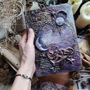 Witch journal Grimoire journal Book of Shadows Spell book Sketchbook Magic book Blanck journal Dream journal Witchcraft grimoire with Moon