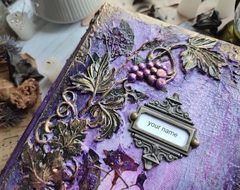 Witch journal Grimoire journal Book of Shadows Spell book Custom journal Coptic sketchbook Personalized Magic book Blank journal Witchcraft