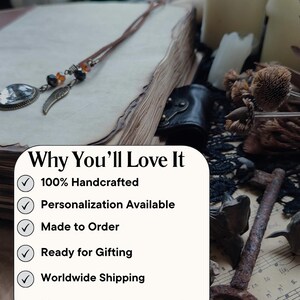 Grimorio, diario, libro degli incantesimi delle streghe, libro delle ombre, libro degli incantesimi, libro di ricette, album da disegno personalizzato, libro magico, diario vuoto, diario dei sogni, stregoneria immagine 2