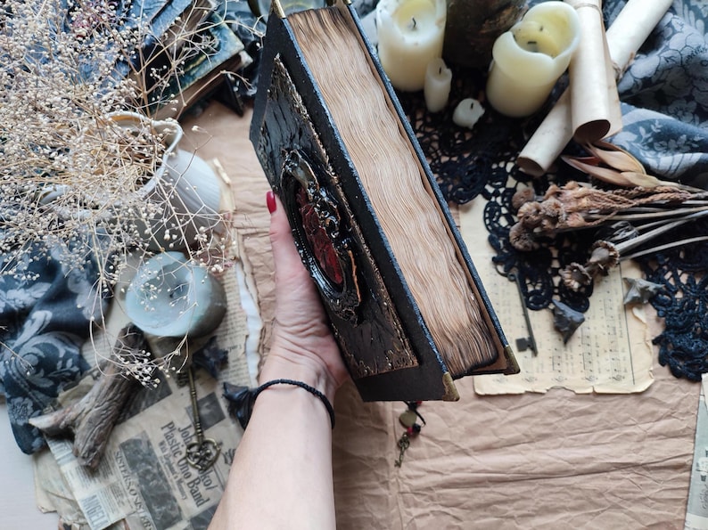 Grimorio, diario, libro degli incantesimi delle streghe, libro delle ombre, libro degli incantesimi, libro di ricette, album da disegno personalizzato, libro magico, diario vuoto, diario dei sogni, stregoneria 200 sheets