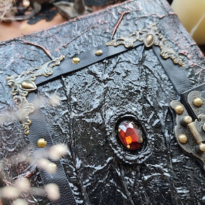 Spellbook Charmed book of Shadows Gothic diary Grimoire journal Magic book Blank grimoire Junk journal handmade Witch journal Tarot journal
