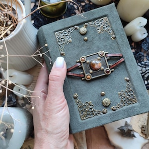 Custom sketchbook Charmed book of Shadows Grimoire journal Witchcraft book Spell book Handmade grimoire Pocket notebook DnD book Memo pad
