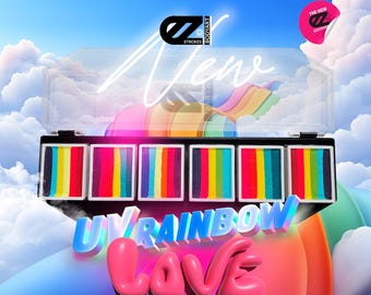 EZStrokesパレット - UVグロー - レインボーラブ