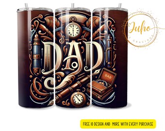 20 oz. Dad  father's day    Skinny Tumbler Designs | Sublimation Templates | 20oz Tumbler PNG | dad  wrap Tumbler