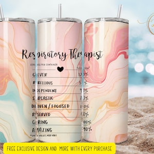 respiratory therapist serving  tumbler wrap 3d    Skinny Tumbler Designs | Sublimation Templates | 20oz Tumbler PNG | Digital Download