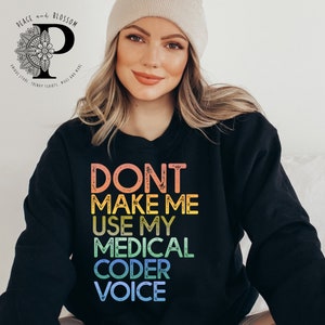sublimação de PNG de voz de codificador médico, oficial de codificador médico PNG, camiseta de faturamento médico, download digital