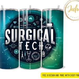 20 oz surgical tech life   tumbler wrap    Skinny Tumbler Designs | Sublimation Templates | 20oz Tumbler PNG | Digital Download