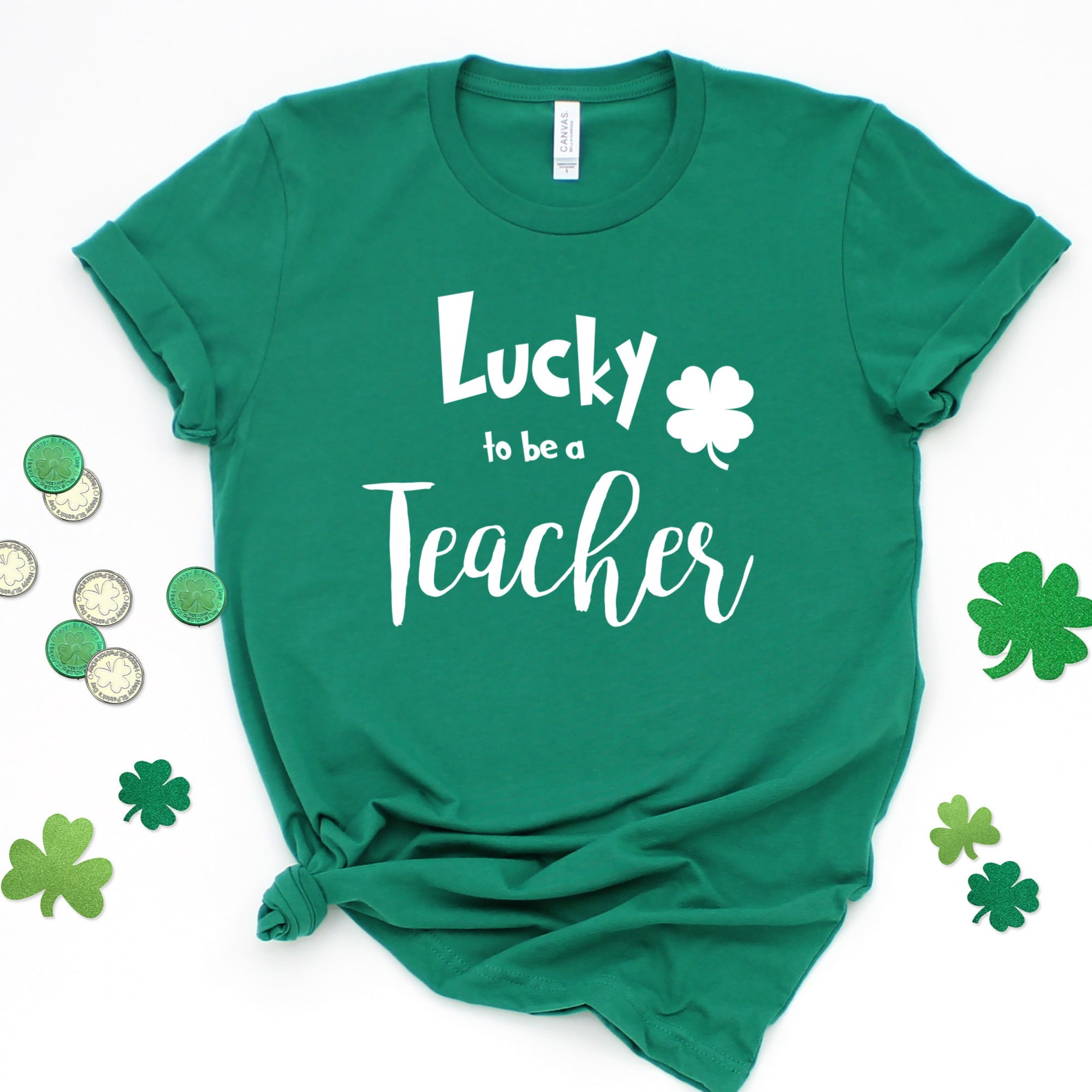 Lucky to be a Teacher Tshirt Teacher tshirt St. Patricks | Etsy