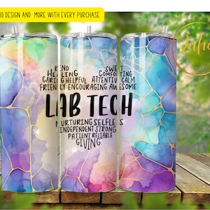 20 oz lab tech tumbler wrap 3d    Skinny Tumbler Designs | Sublimation Templates | 20oz Tumbler PNG | Digital Download