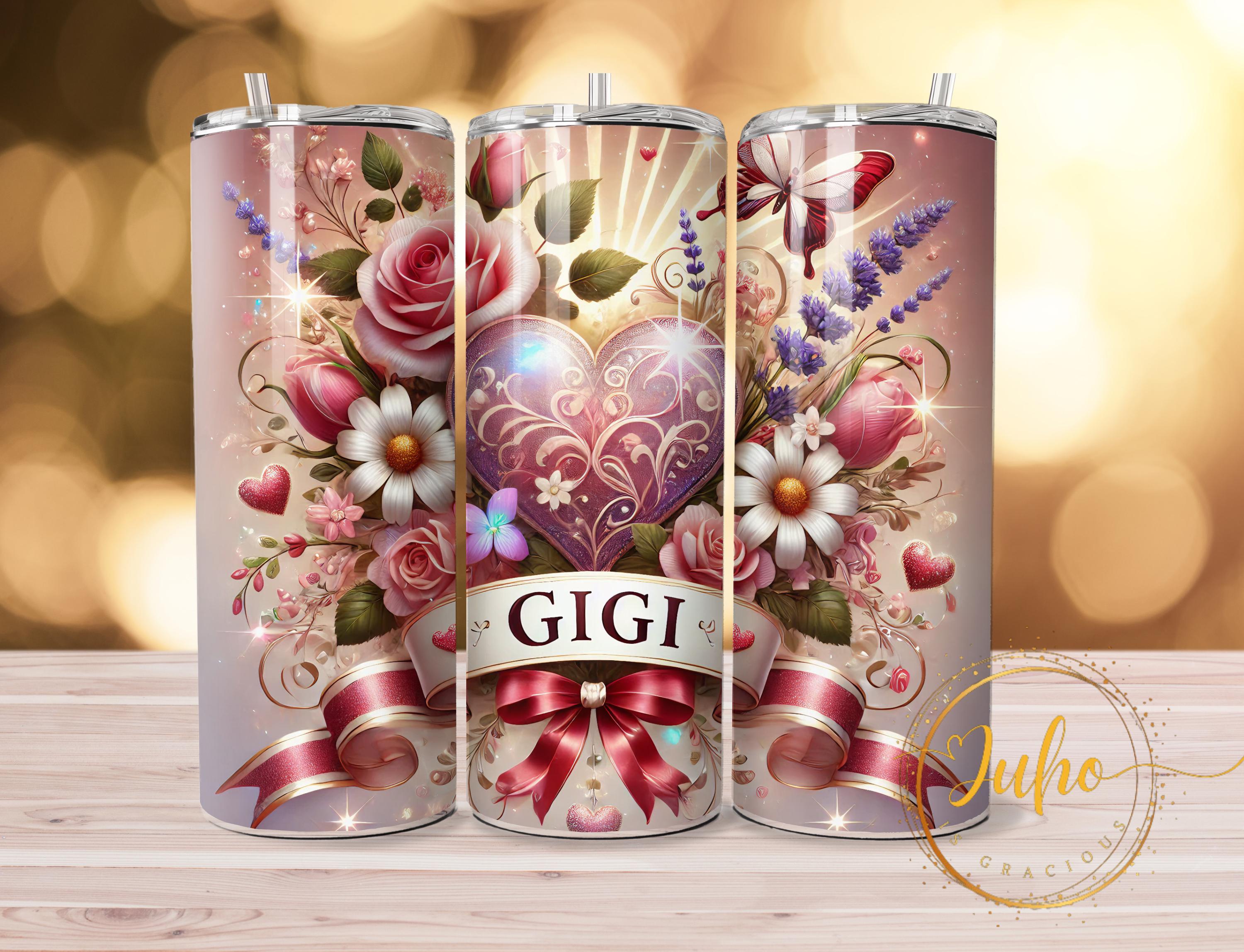 gigi grandma   valentine's day   tumbler Sublimation wraps | 20oz Tumbler PNG skinny tumbler digital download  gigi grandmother gift ,png