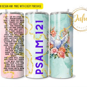 20oz Psalm 121  Skinny Tumbler png , digital download
