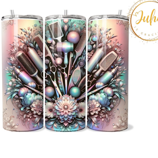 hair stylist  tumbler 20 oz  Skinny,   Skinny Tumbler Designs | Sublimation Templates | 20oz Tumbler PNG |  hairstylist png