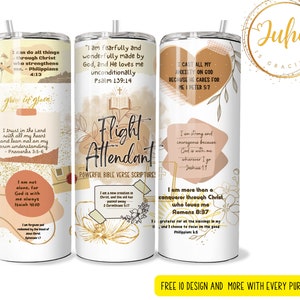 20 oz flight attendant  affirmation  tumbler wrap    Skinny Tumbler Designs | Sublimation Templates | 20oz Tumbler PNG | Digital Download