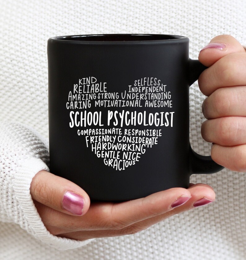 School psychologist Heart saying Mug School psychologist Etsy