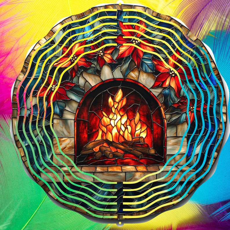 Christmas Wind Spinner , Wind Spinner Sublimation Design PNG, Instant