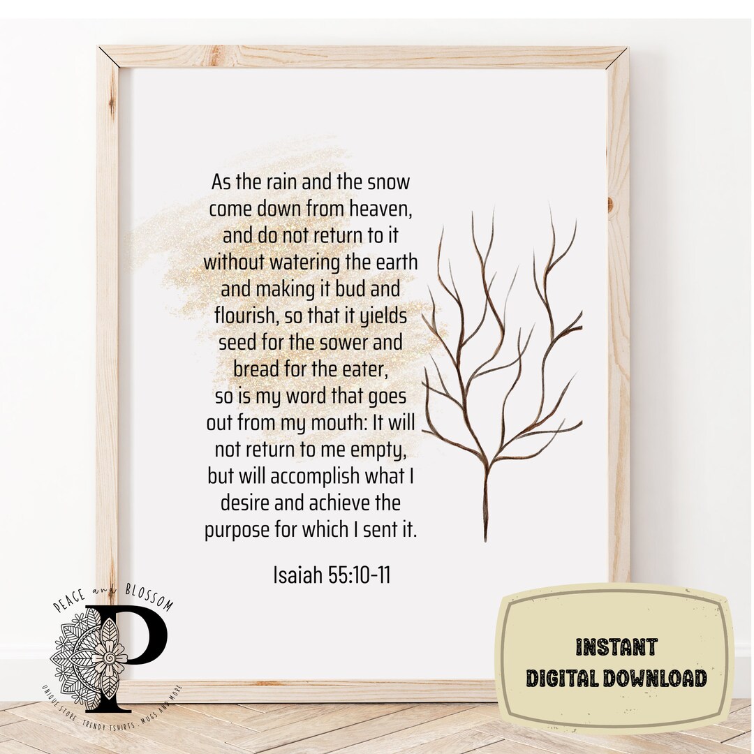 Isaiah 55 10 11 Bible Print Christian Wall Art Print Bible Verse isaiah-55-10-11-bible-print-christian-wall-art-print-bible-verse