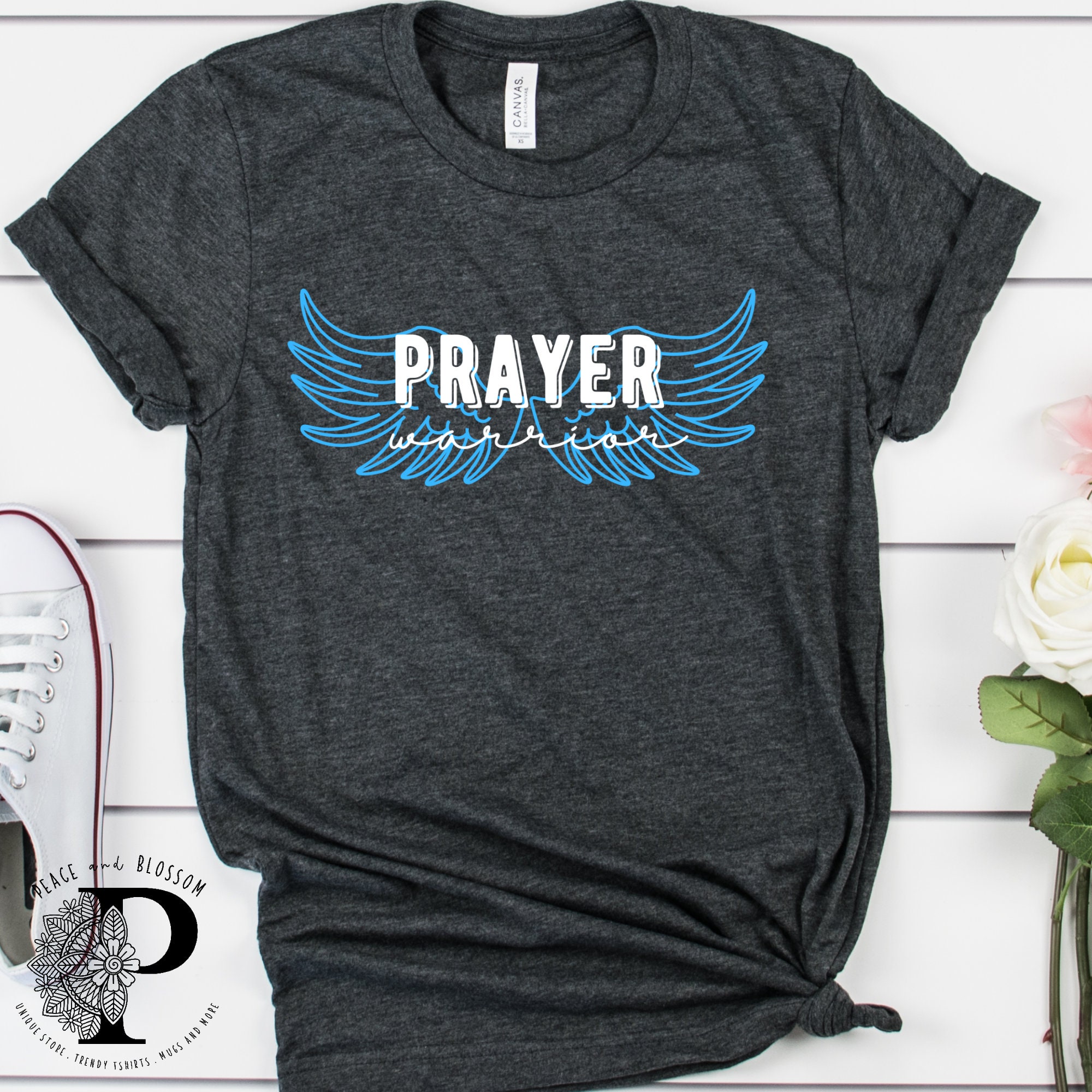 Prayer warrior tshirt christian tshirt | Etsy