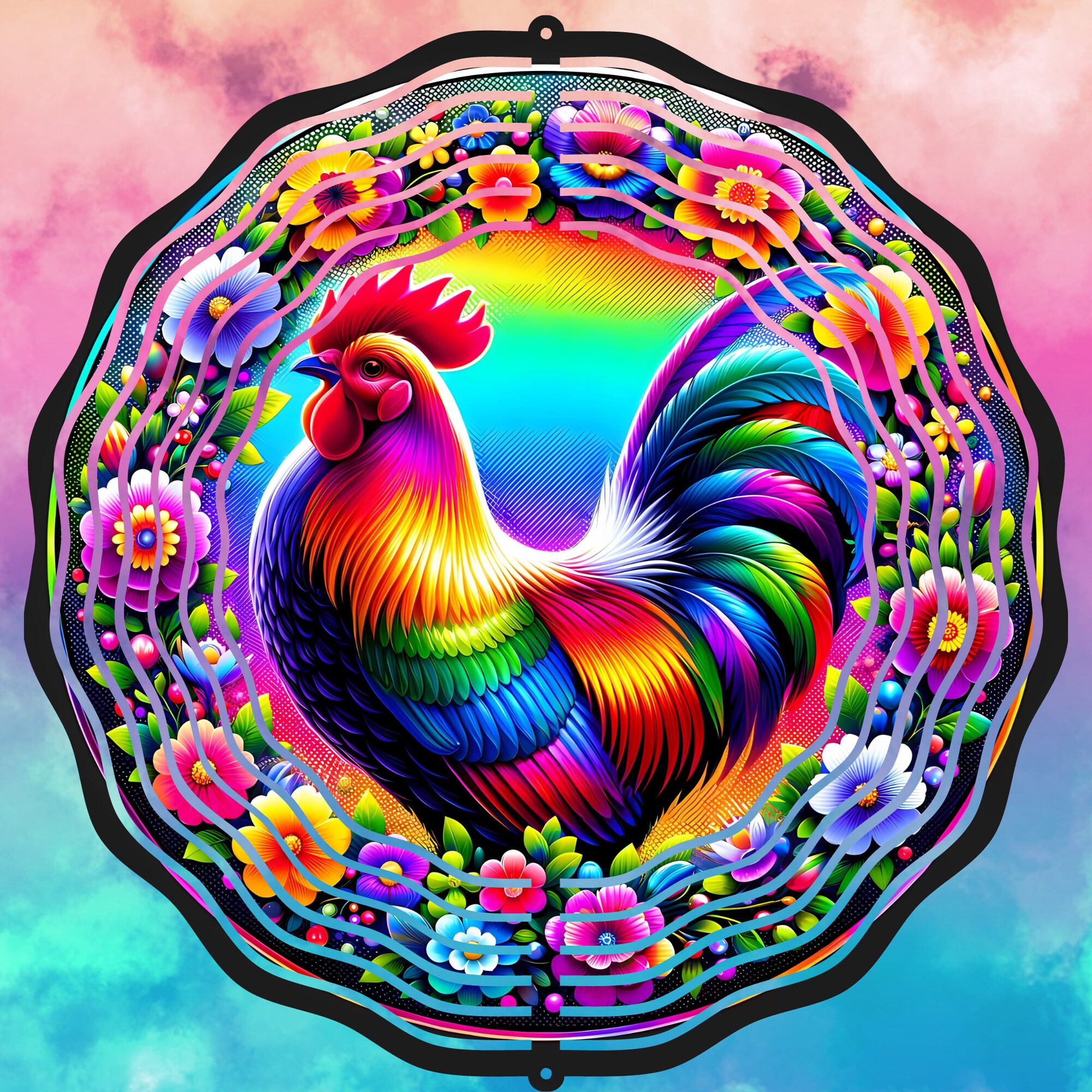 Chicken Wind Spinner , Wind Spinner Sublimation Design PNG, Instant ...
