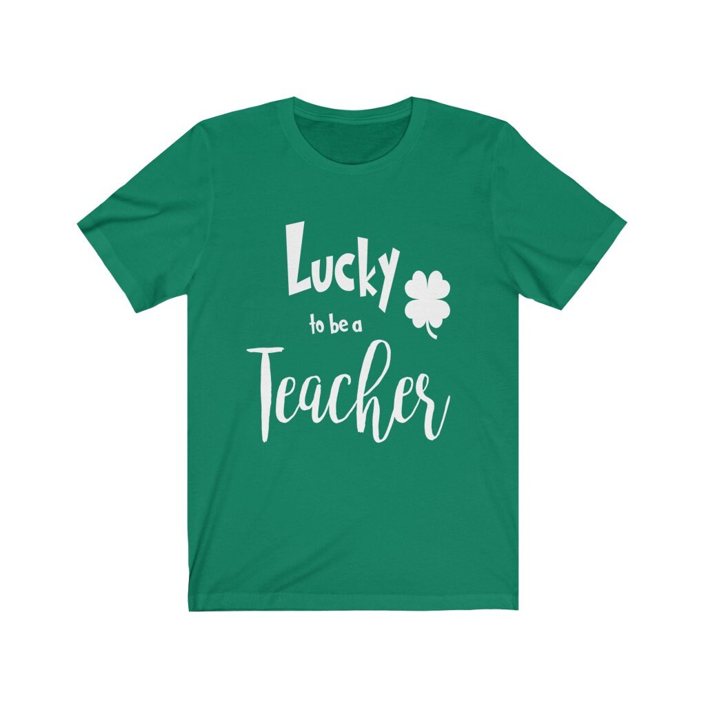 Lucky to be a Teacher Tshirt Teacher tshirt St. Patricks | Etsy