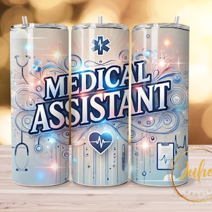 medical assistant 20 oz  Skinny Tumbler Designs | Sublimation Templates | 20oz Tumbler PNG | medical   team  wrap Tumbler , tumbler png