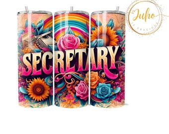 seamless  secretary tumbler wrap   Skinny Tumbler Designs | Sublimation Templates | 20oz Tumbler PNG | secretary  gift Tumbler