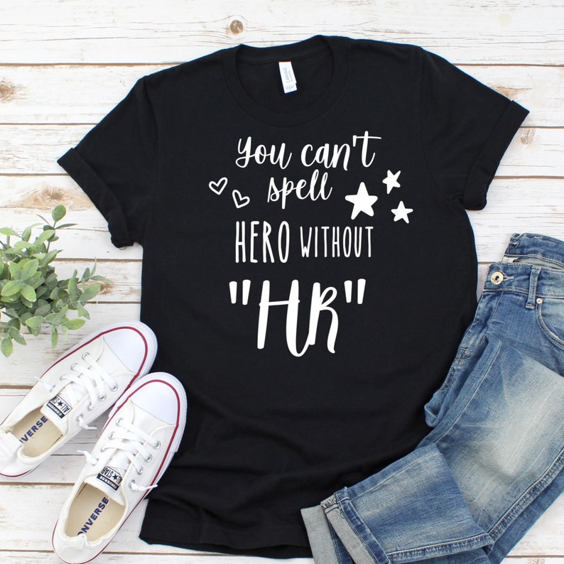 You Can't Spell Spell Hero With HR Tshirt Human | Etsy