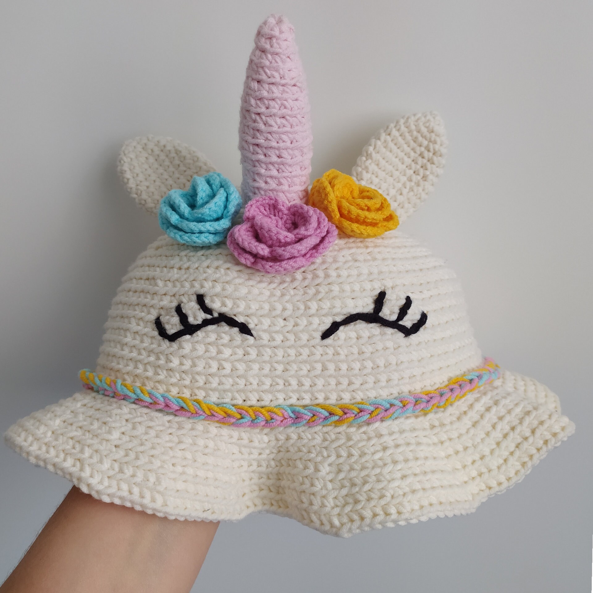 Unicorn hat crochet pattern bucket hat pattern unicorn Etsy