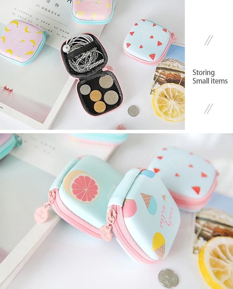 Headphone Mini Case Travel Storage Bag For Earphone Cable Etsy