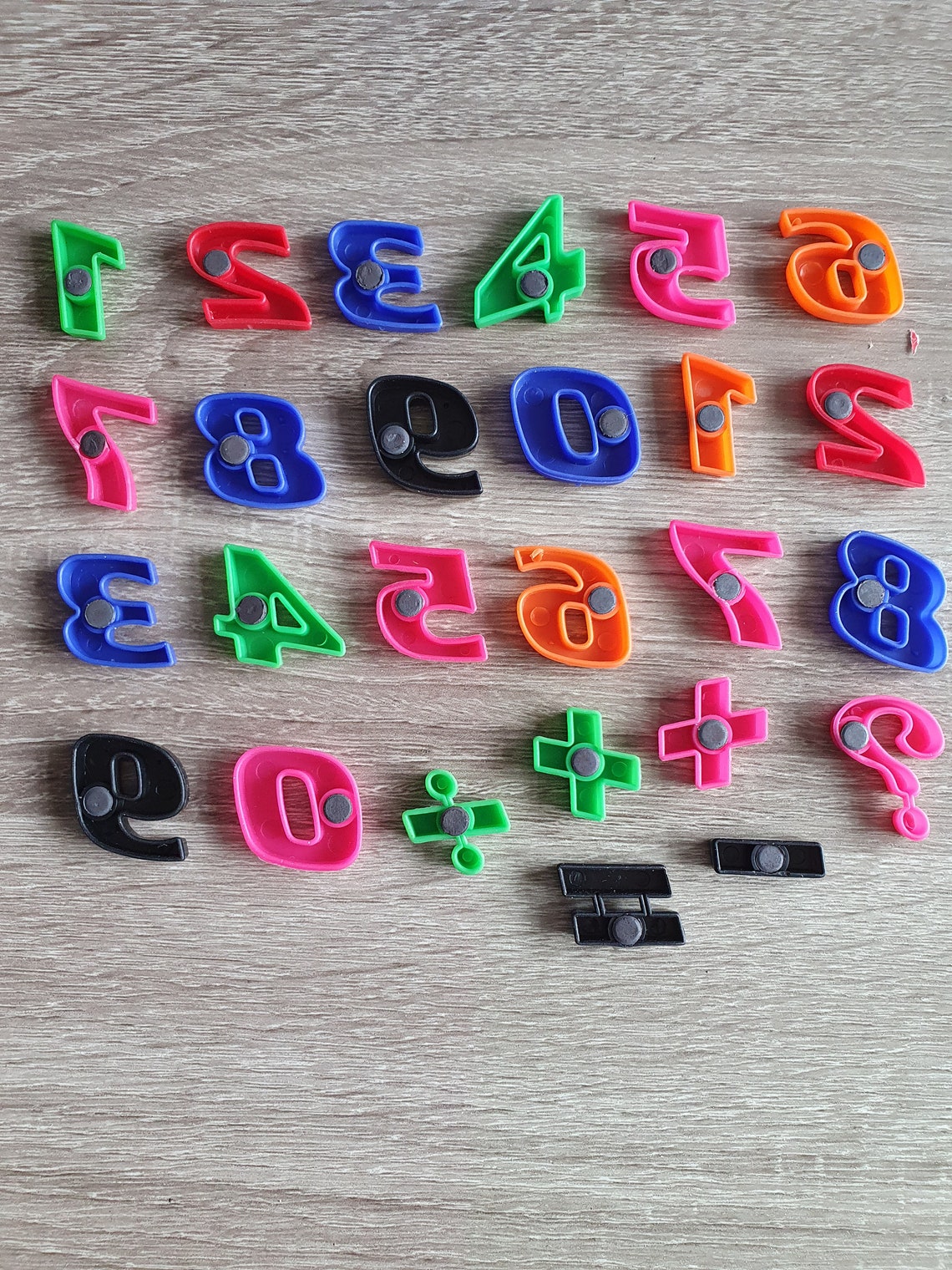 Letters And Numbers Colorful Fridge Letters Etsy