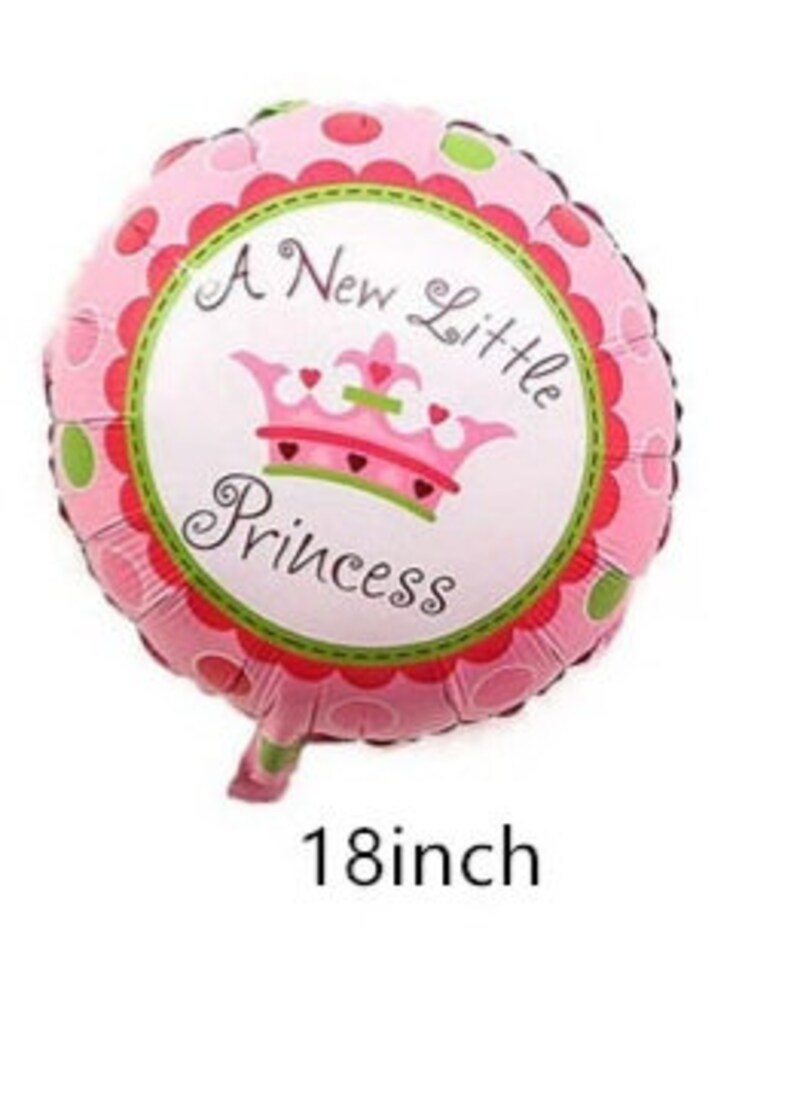 Baby Shower Girl Foil Balloons New Baby Girl Foil Balloons Etsy