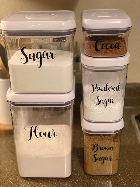 airtight containers for flour and sugar