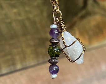 Amuleto para mascotas con problemas cardíacos, amuleto de cristal para mascotas, amuleto curativo para mascotas, amuleto para collar, amuleto de piedra preciosa para collar, amuleto de cristal para collar.